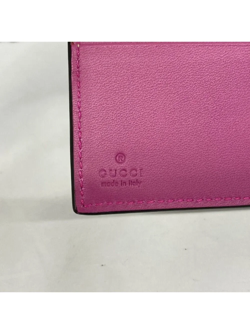 Gucci Wallet GG Supreme Leather Red Brown Gold - Picture 4 of 7